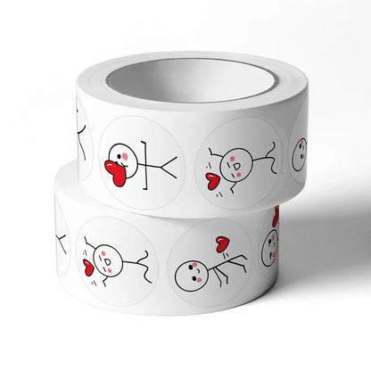 500pcs Valentine's Day Stickers Love Labels for Wedding Holiday Gift Decoration Envelope Sealing Stickers
