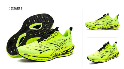 Fluorescence Running Shoes CarbonBoard Marathon Men Sports Casual Tenis Breathable Womens Comfortable Athletic Nonskid Sneakers