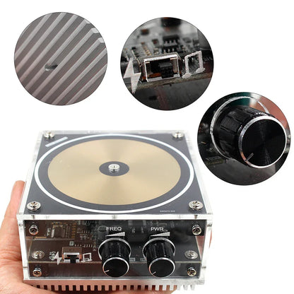 Tesla Coil Speaker Plam Music Loudspeaker Wireless Lighting High Frequency Pulse Test Apparatus for Experiment Science Education