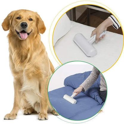 Pet Hair Remover Roller Removing Dog Cat Self Cleaning Lint Pet Hair Remover Pet Hair Remov Cleaning One Hand Operate
