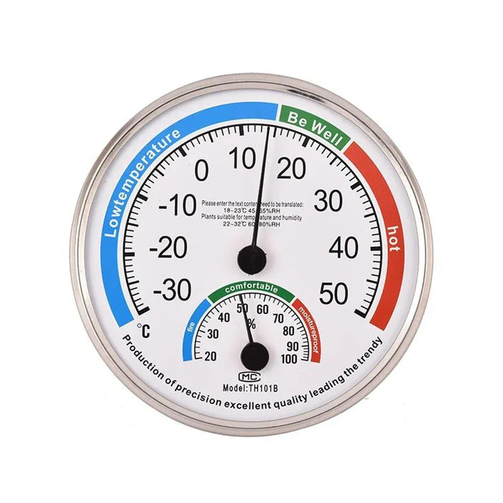 Thermometer Hygrometer Thermo Analog Humidity Indoor Climate Control Home Office Outdoor Garden Restaurant Measuring Tool