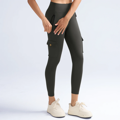 1/3 PCS Washed Print Work Pocket Women Leggings Elastic Butt Lifting Fitness Tights 2025 New Athletic Pants Fashion Streetwear