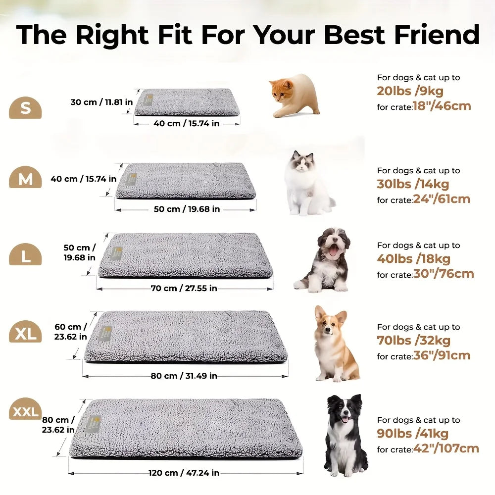 Winter Warming Pet Mattress, Super Warm Cat And Dog Pad, Washable And Non-Slip Mat, Suitable for Small to Large Dogs And Cats