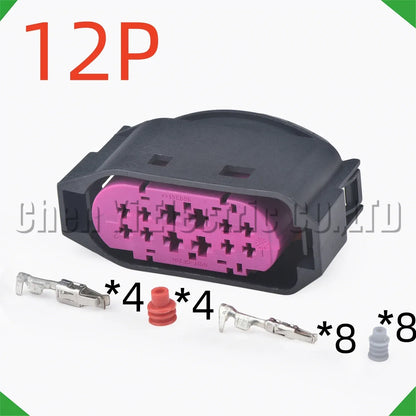 12 Pin Automotive Connectors Upgrading halogen lamps to xenon lamps Wire Harness Plug 1J0941165 For VW Sagitar Bora Golf