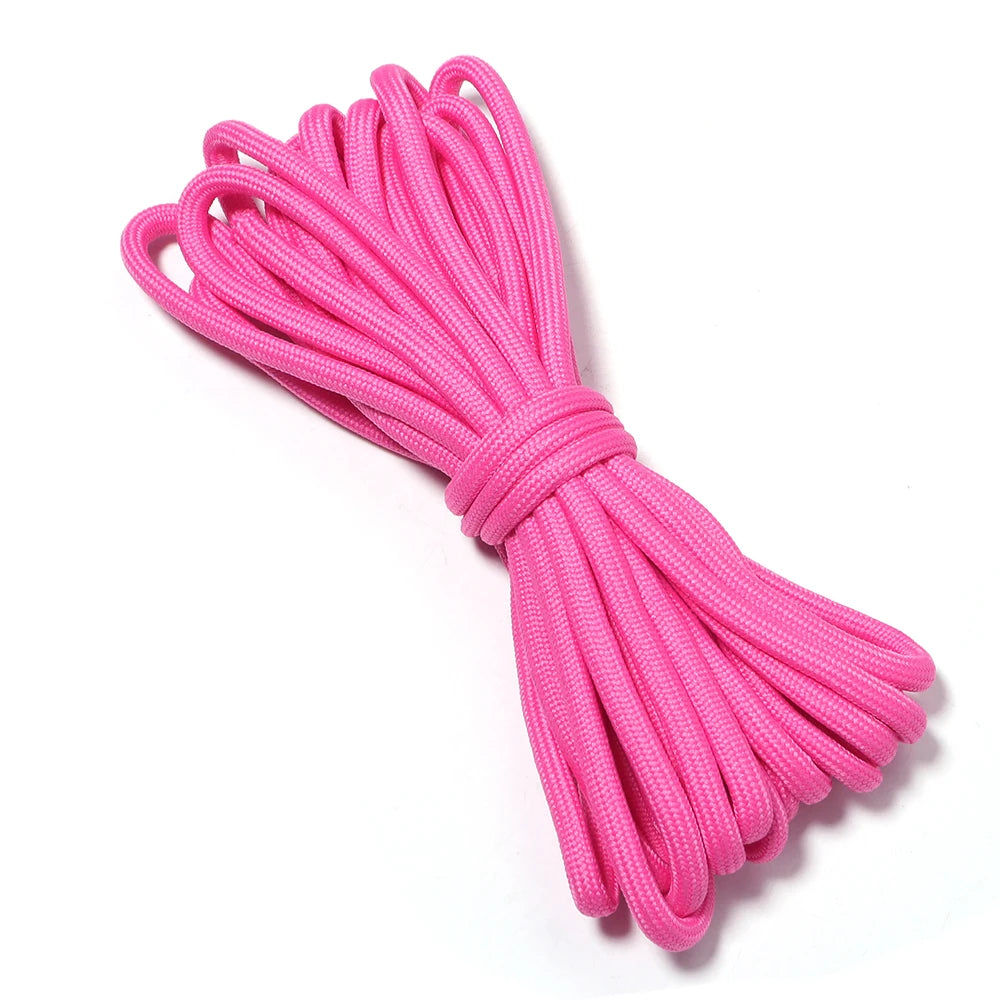 5yards/lot 5mm Colorful Polyester Braided Rope For Jewelry Making DIY Keychian Lanyard Bag Pendant Handcraft Accessories