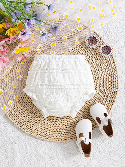 Baby Toddler Spring Summer Lace Butt Cheek Pants Cloud Soft Cute Fitted Diaper Covers All-Season Versatile Infant Clothing