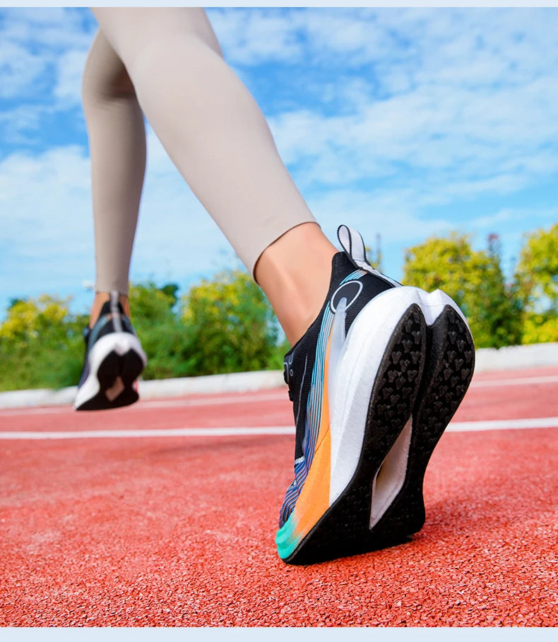 2025 Men's And Women's Professional Carbon Board Marathon Running Shoes Shock Absorption Ultra-light Stable Support Sports Shoes