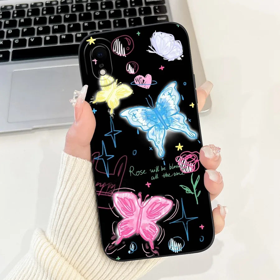 For iPhone X XR XS SE 2020 Case iPhoneX Liquid Soft Silicone Case For iPhone x s XR Back Cover For iphone se 2020 Phone Bumper