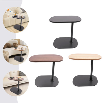Table d'appoint moderne autoportante en forme de C, petite table basse, table d'appoint réglable en hauteur