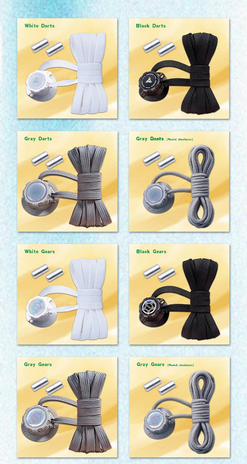 Automatic Flat Shoelaces Without ties casual shoes Swivel Buckle Laces Adults Kids Sneakers No Tie Shoe laces