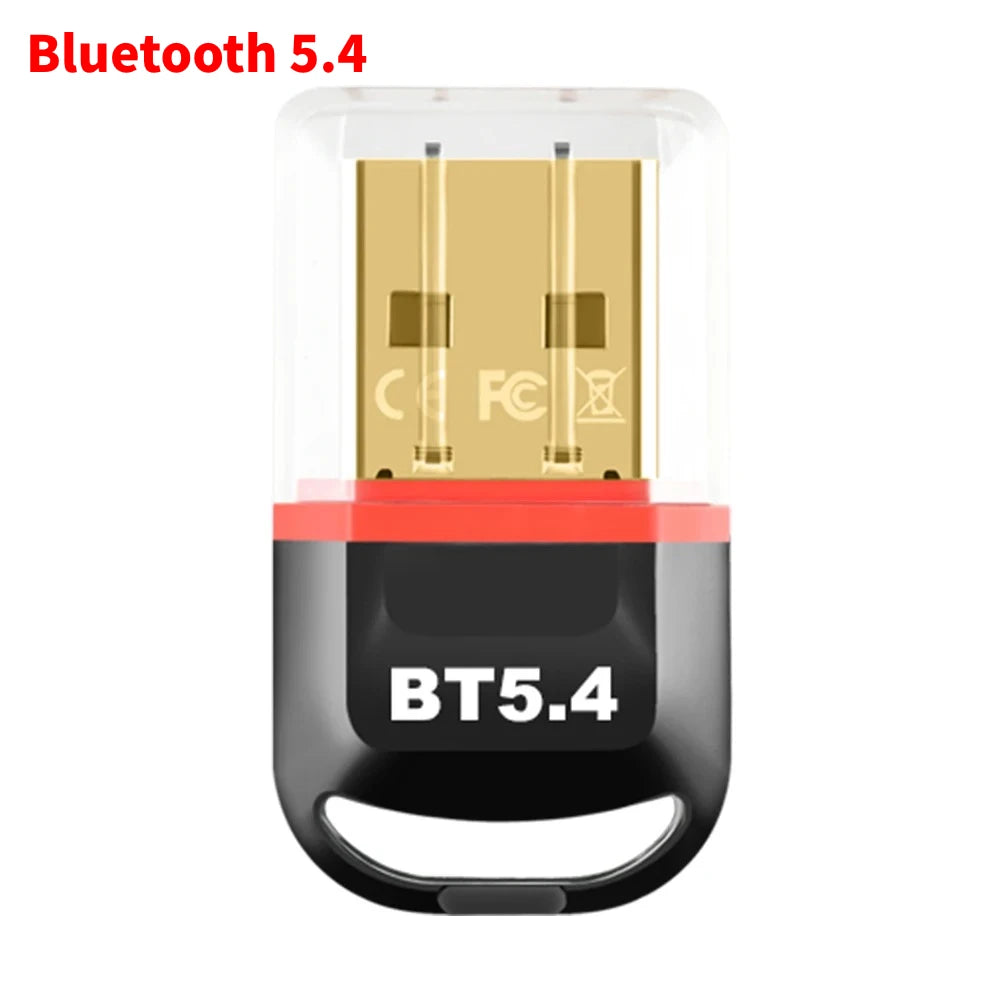 USB Bluetooth 5.4 Adapter Transmitter Receiver Bluetooth Audio Bluetooth Dongle Wireless USB Adapter for Computer PC Laptop