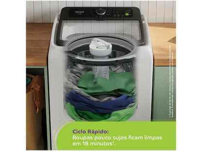 Washing Machine Consul 13kg Inox Basket 12 White Washing Programs CWN13AB - 110V