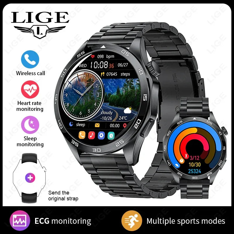 2025 Smart Watch Men Watch 4 Pro+ 1.50 Inch HD Screen Bluetooth Call ECG Heart Rate Health Monitoring Smartwatch For Android IOS