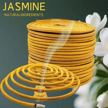 20/48/80pcs Jasmine spiral coil fragrance, suitable for home decoration, yoga, meditation, holiday gifts