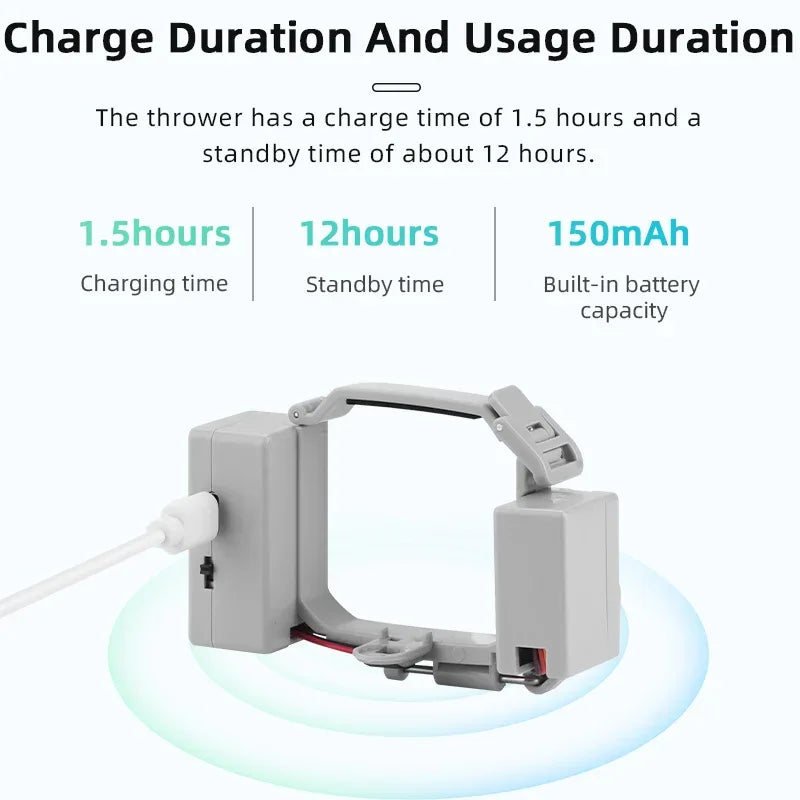 Airdrop System for DJI Mini 4 Pro Quick Release Thrower Casting Bait/Giving Gifts/Emergency Rescue Drone Accessories