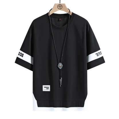 Hip Hop Loose Mens Streetwear T-shirts Casual Classic 2025 Summer Short Sleeves T Shirt Black White Tshirt Tees Oversize 5XL