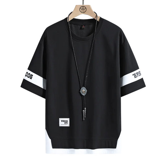 Hip Hop Loose Mens Streetwear T-shirts Casual Classic 2025 Summer Short Sleeves T Shirt Black White Tshirt Tees Oversize 5XL