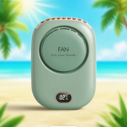 New Portable Mini Fan Hanging Handheld Fan Rechargeable Bladeless Turbo Ultra Quiet Student Hand Held Fan Outdoor Sports Travel