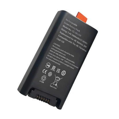 CBL200 7.4V 5000mAh 37Wh Replacement Bluetooth Speaker Battery for JBL Battery 200 for JBL PartyBox Club 120 Portable Speaker