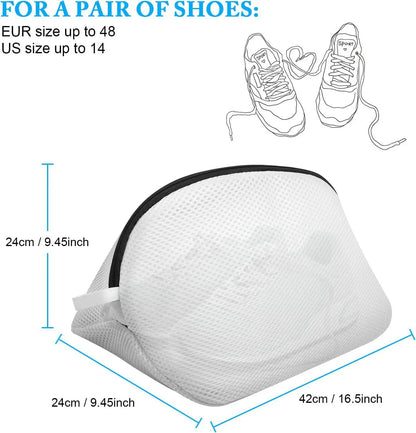 Mesh Laundry Bag for Trainers/Shoes Boot with Zips for Washing Machines Hot Travel Clothes Storage Box Organizer Bags