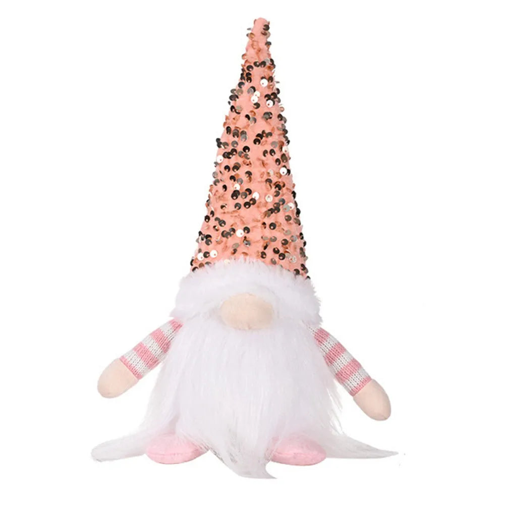 Gnome de Noël LED en peluche, Père Noël, décoration de Noël, nain sans visage, jouet de Noël et de Nouvel An, décoration pour la maison