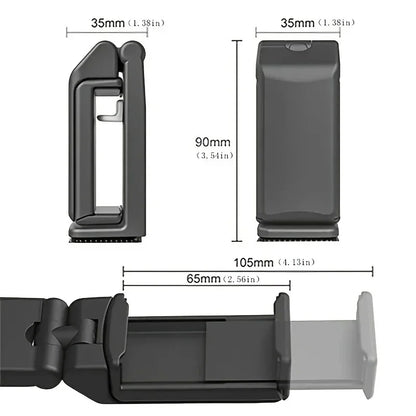 Airplane Phone Holder Portable Foldable Desktop Mobile Phone Stand Rotatable Selfie Holding Live Train Seat Clip Lazy Bracket