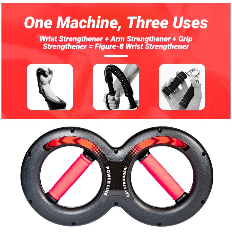 Hand Strength Grip Trainer Multifunction Forearm Force Fitness Springs Power Wrist Arm Exerciser Of 8 Shape Strengthener Equipme