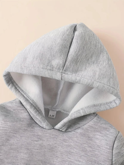 Newborn Baby Boy Football Pattern Long Sleeve Fleece Hoodie And Casual Sports Pants Set Spring Autumn Outdoor Gift