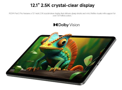 Xiaomi Redmi Pad 2 Pro Global Version Snapdragon 7s Gen 4 12.1" 2.5K Crystal clear Display 33W Fast Charging 12000mAh Battery