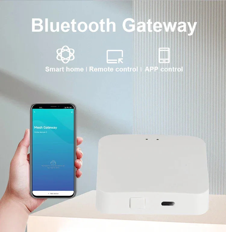 Tuya Bluetooth Gateway Hub Smart Home Bridge Support Fingerbot Tuya Bluetooth Device Smart Life App Remote Control Mesh Bridge