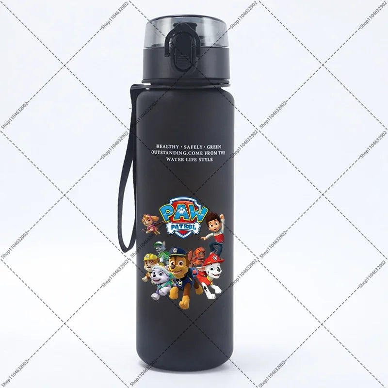 Paw Patrol 650ML Water Bottles Cartoon Anime Pattern Printed Sports Bottle Women Men Outdoor Fashion Cup Birthday Party Gifts