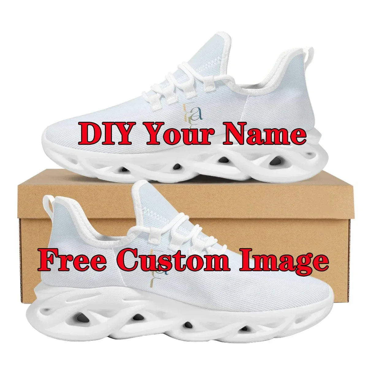 Black and White Teeth Medical Institution Nurse Shoes for Woman Men Four Seasons Round Toe Non-slip Casual Sneakers Custom Shoes
