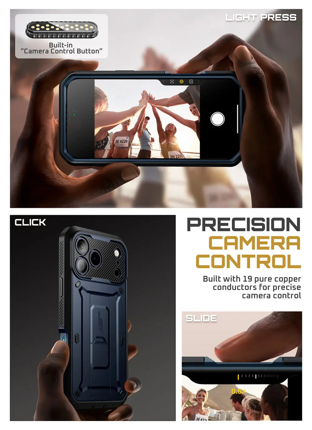 SUPCASE For iPhone 17 Pro Max Case 6.9" (2025) UB Pro Full-Body Heavy Duty Rugged Phone Case with Built-in Screen Protector