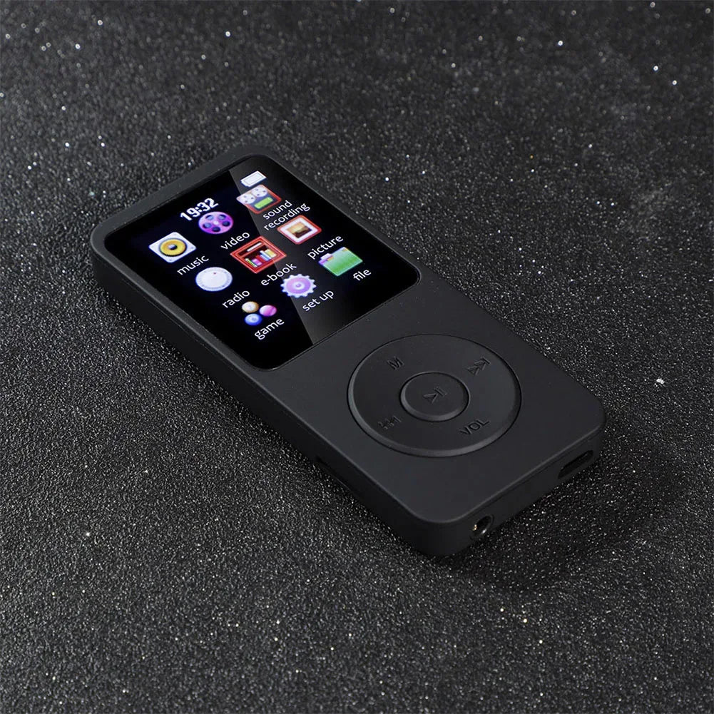MP3 MP4 Player Bluetooth-Compatible5.0 Sports MP3 Player 1.8in Color Screen Music Stereo Player Gift for Kid