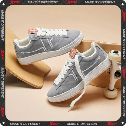 Xtep Skateboarding Shoes Non-Slip Wear-Resistant Casual White Couple Skate Sneakers Male Female Luxury Brand Shoes 881219319851