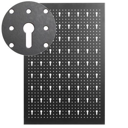 117x55cm Metal Pegboard Wall Organizer with Hooks 17PCS Kit, Garage Storage Bins, and Panel Tool Organizer Pegboard Wall Control