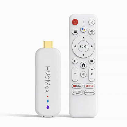H96 Max S905L TV Stick Android14 Quad Core BT5.0 4K@60fps 2.4G&5G Wifi6 2GB 16GB Google Voice Assistant Media Player AI TV Stick