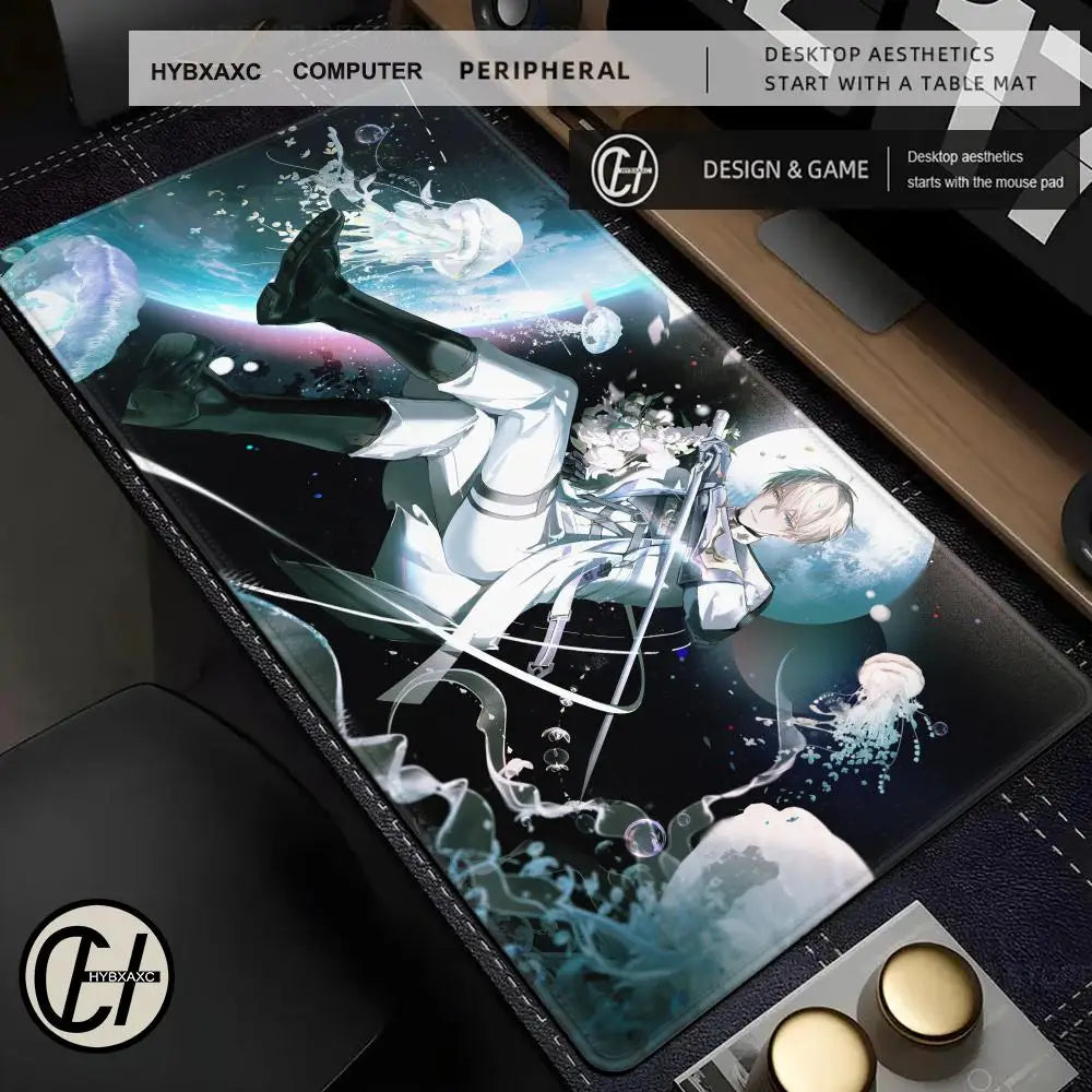 Xavier Love And Deepspace Game Mousepad Large Gaming Mouse Pad LockEdge Thickened Computer Keyboard Table Desk Mat