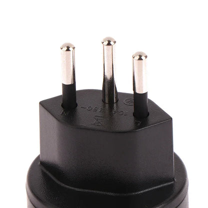 1 Pc European France To Swiss Plugs Travel Adapter 3 Pin Plug 10A 250V Power Plug EU To Switzerland Electrical Plug Socket