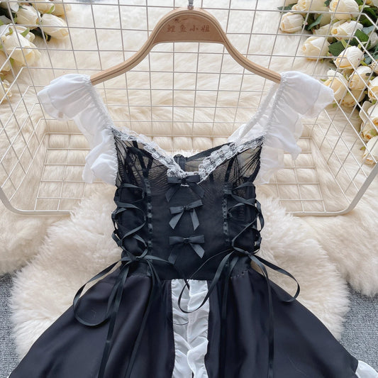 Tenue de soubrette kawaii transparente, lingerie cosplay anime, chat mignon, Lolita, lapin sexy, costumes d'Halloween, robe de princesse en dentelle, nouvelle