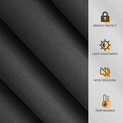 1pc Modern Solid Colour 100% Blackout Curtain, Velcro Curtains for Living Room, Bedroom, Kitchen, Home Decor, Window Curtains