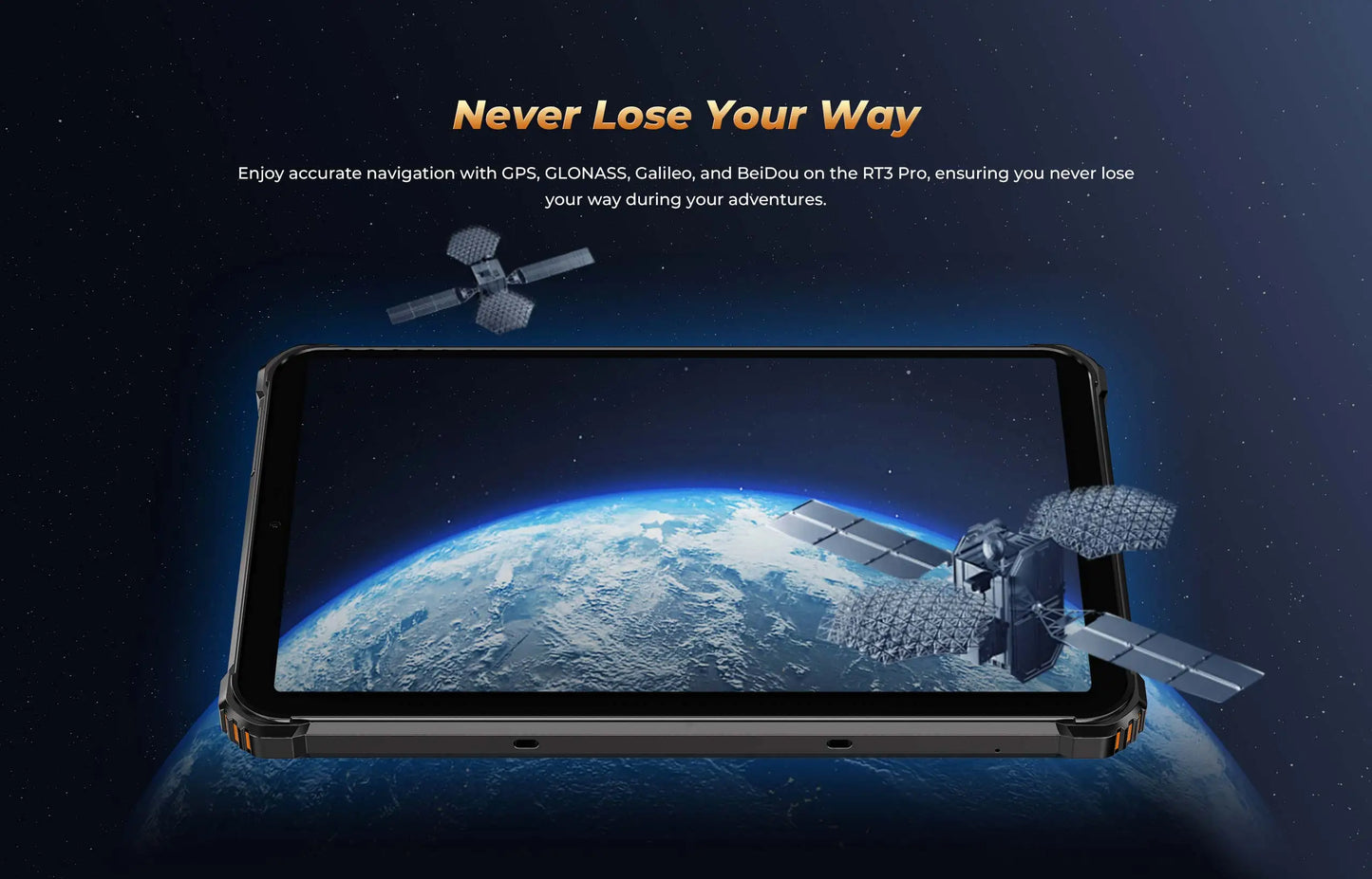 Oukitel RT3 PRO 5150mAh Battery 8"HD Display 13.9mm Ultra-Slim Profile IP68 &IP69K & MIL-STD-810H