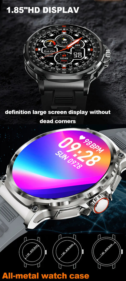 New 1.85-inch Ultra HD SmartWatch GPS Track Bluetooth Call 710 Mah Large Battery Sports Fitness smartwatch 2026 clock Gift Hot