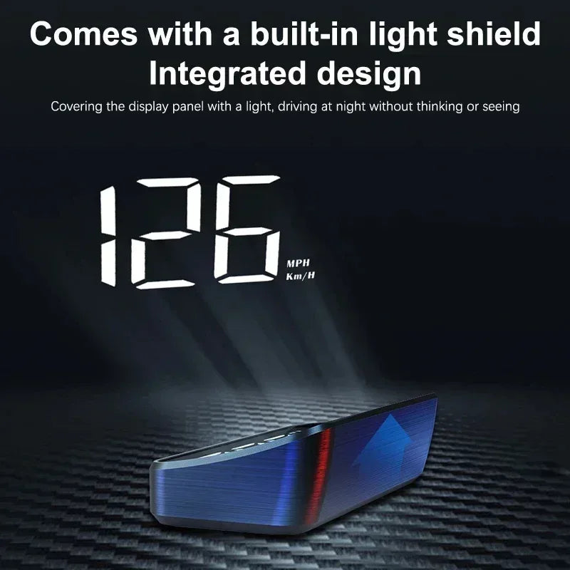 XIAOMI New HUD Head Up Display Digital New In-vehicle Speedometer Speed Mete GPS Compass Multifunctional Car Windshield Project