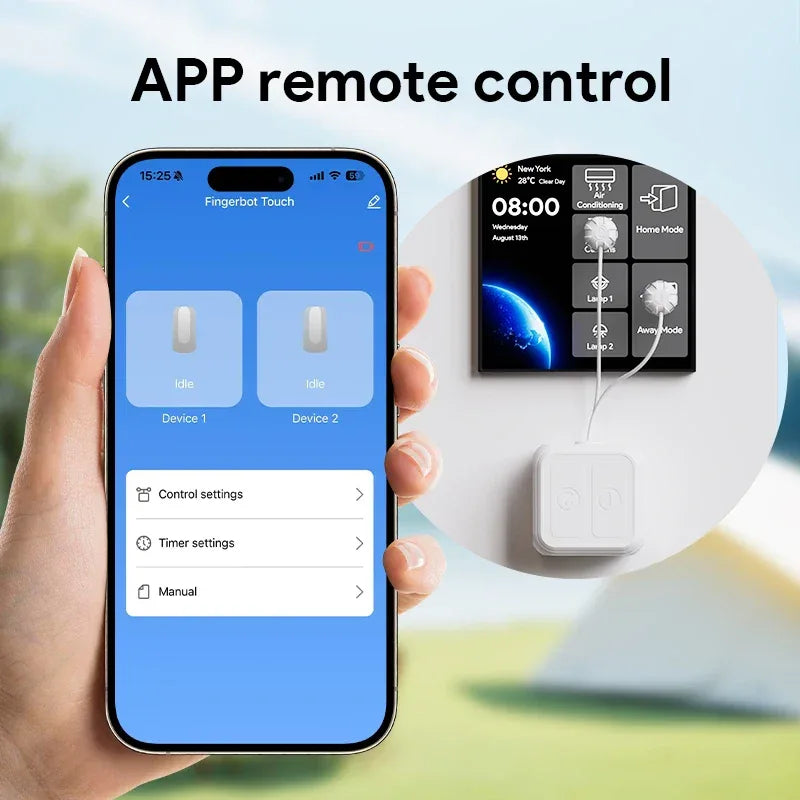 Tuya BLE Touch Screen Finger Robot Rechargeable Smart remote control timing screen clicker Touch Switch Robot Remoter AlexaVoice