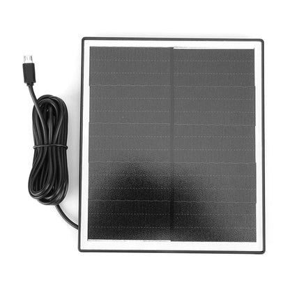 6W 5V Solar Panel Charger Shingled Solar Panel 24% Efficiency Micro USB & USB-C Port Solar Cell Panel for Phone iPad Outdoor Use