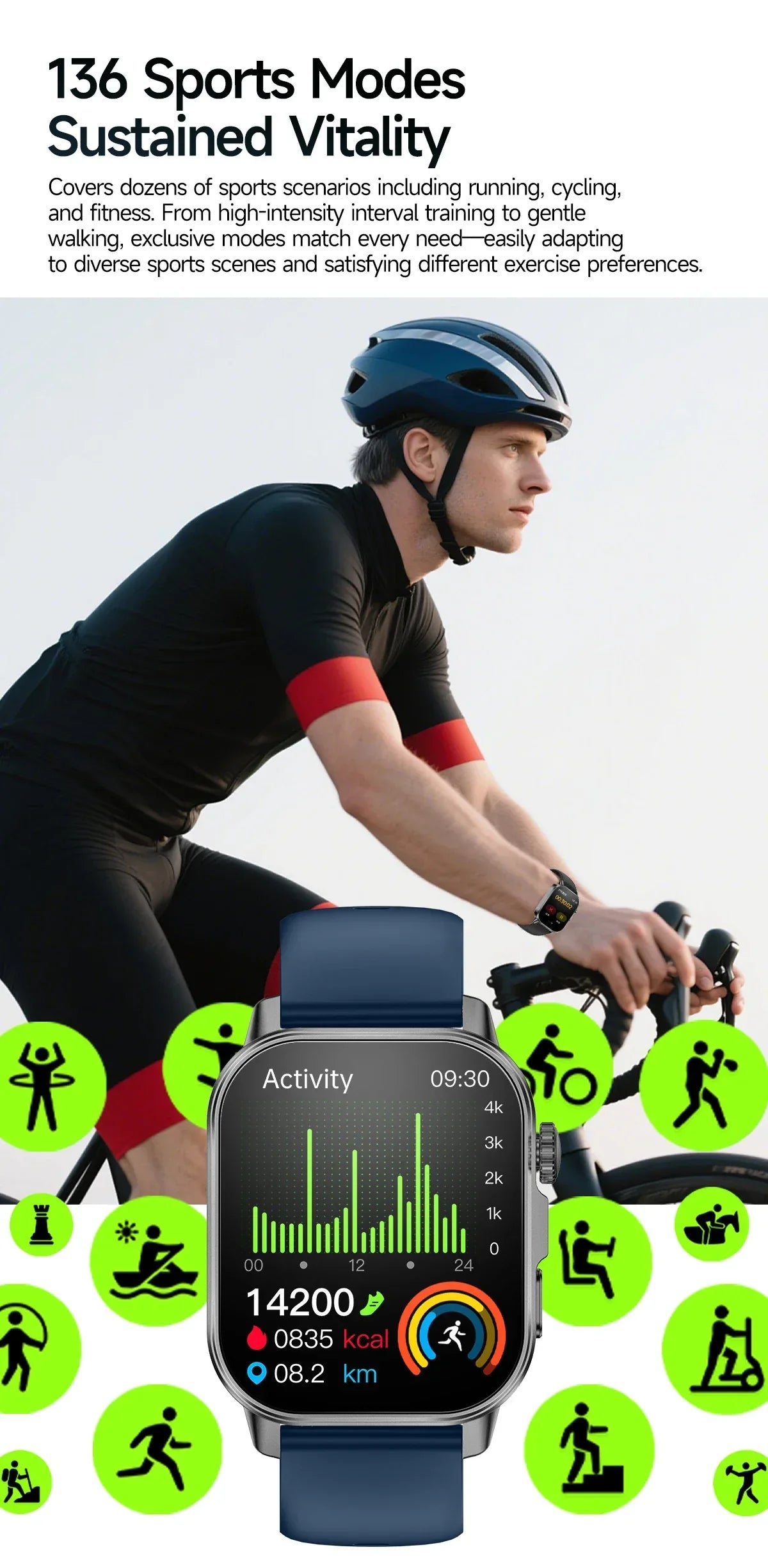 2026 New Health Smart Watch Precise Measurement ECG+PPG Blood Pressure Uric Acid Body Fat Analysis call SmartWatch For Men Women