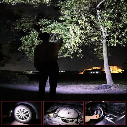 LED work light with magnet lighting maintenance flashlight Car Garage Lamp Mechanic charging COB car maintenance light with hook