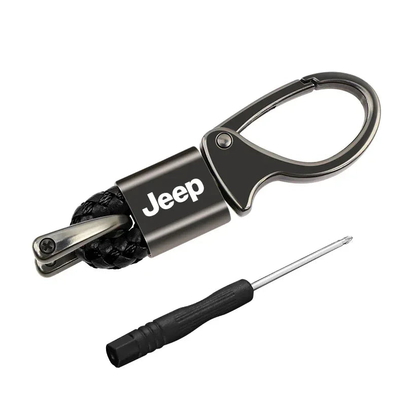 Car Keychain Auto Keyring Accessories For Jeep Renegade Compass Grand Cherokee Wrangler jk Gladiator Patriot