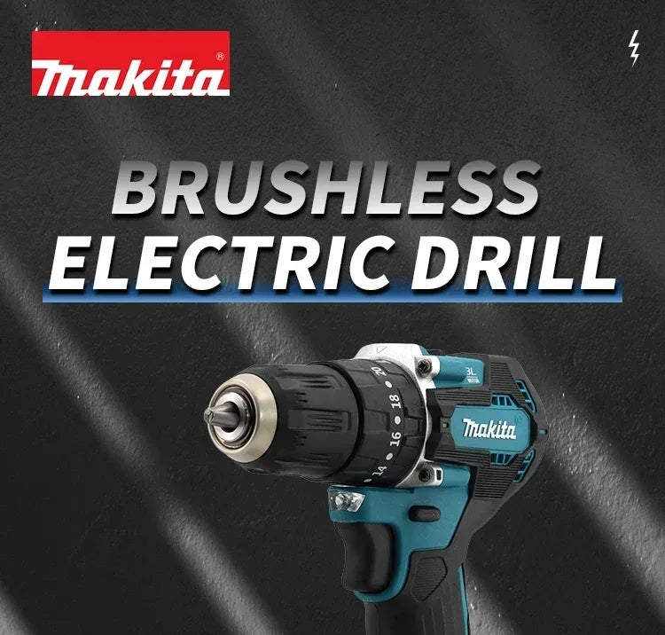 Makita DDF487 18V 10mm Brushless Cordless Drill Driver, Original 2-in-1 Drill & Screwdriver Tool (Batteries Not Included)